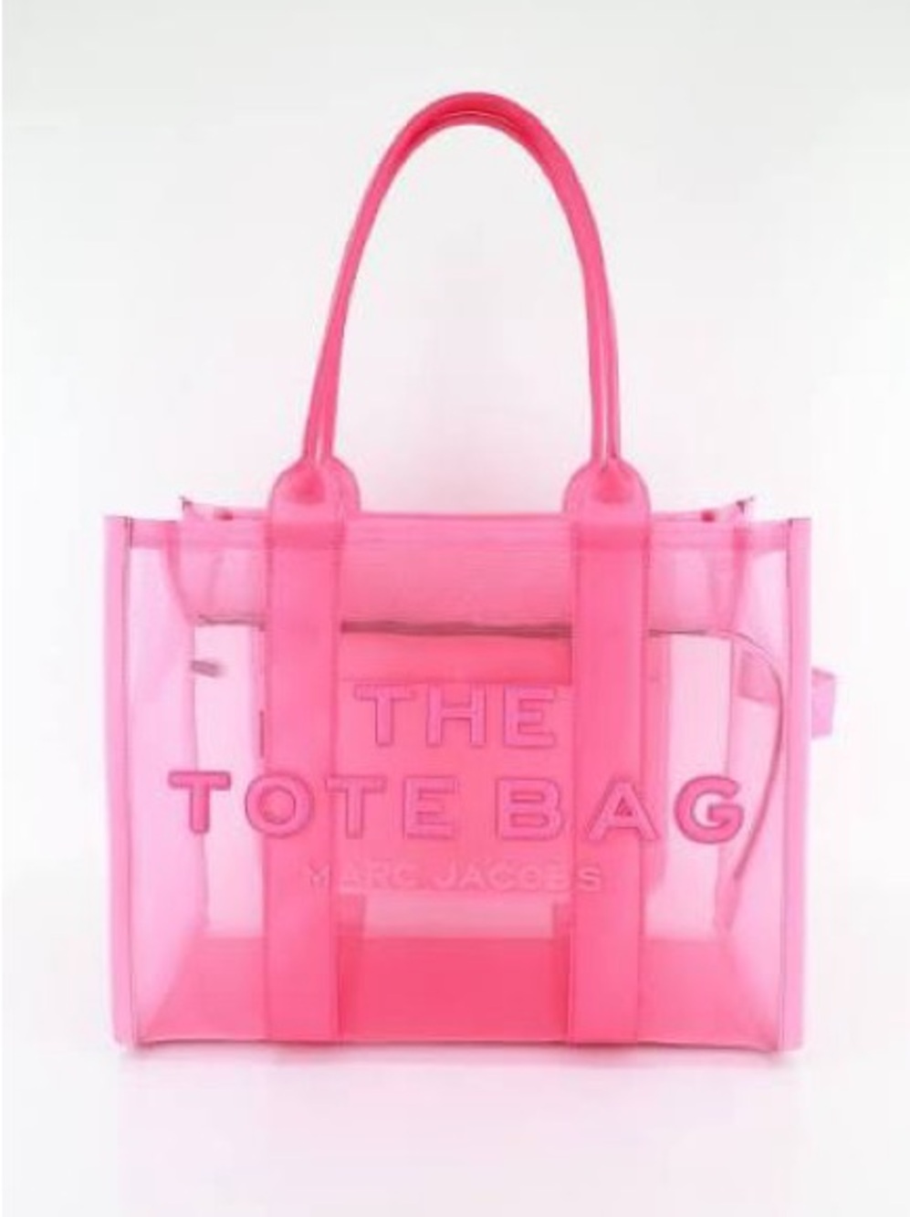 Marc Jacobs Pink Clear The Tote Bag - Hot Pink Shoulder Tote - Picture 2 of 4